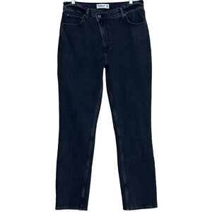 Abercrombie & Fitch The 90s Slim Straight Ultra High Rise Black Jeans Sz 30 10S